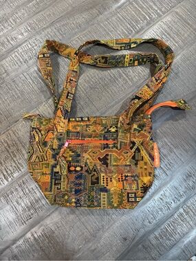 Anter Israel Colorful Woven Crossbody Bag - Orange Multi